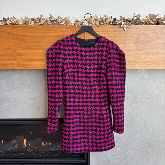 NWT House of Harlow 1960 x REVOLVE Loui Dress in Fuchsia & Black, Size S - Picture 4 of 15